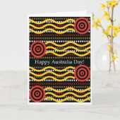 Het Wenskaart van de Dag van Australië, het Kaart (Gele Bloem)