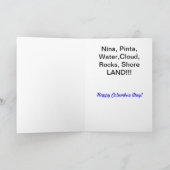 Het Wenskaart van de Dag van Columbus - het Examen Kaart (Binnen)