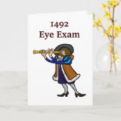 Het Wenskaart van de Dag van Columbus - het Examen Kaart (Gele Bloem)