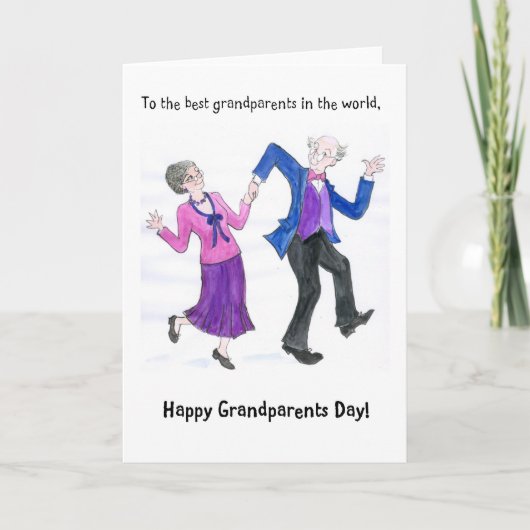Het Wenskaart van de Dag van grootouders Kaart (Voorkant)