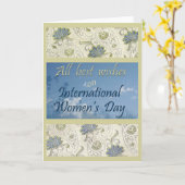 Het Wenskaart van de Dag van internationale Kaart (Gele Bloem)