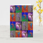 Het Wenskaart van de dans Kaart (Gele Bloem)