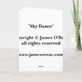 Het Wenskaart van de Dans van de hemel Kaart (Achterkant)