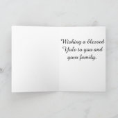 Het wenskaart van de de feeKersttijd van de sneeuw Feestdagen Kaart (Binnen)