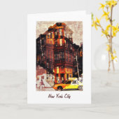 Het wenskaart van de de stratencollage van de Stad Kaart (Gele Bloem)