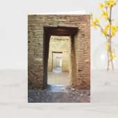 Het Wenskaart van de Deuropening van Anasazi Kaart (Gele Bloem)