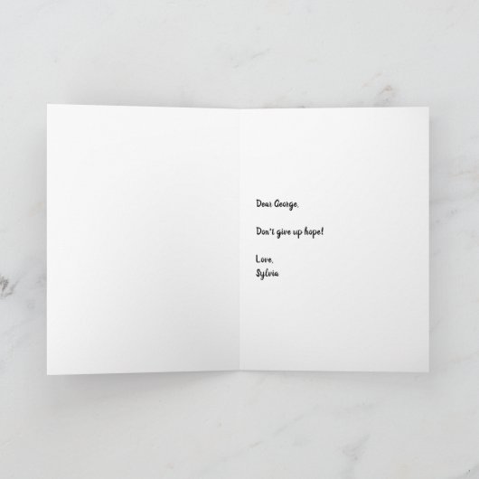 Het Wenskaart van de Devil's Psychiatrist Kaart (Binnen)