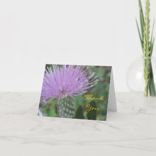 Het Wenskaart van de distel Bedankkaart