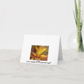 Het Wenskaart van de distel Bedankkaart (Achterkant)