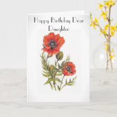 HET WENSKAART VAN DE DOCHTER KAART (Gele Bloem)