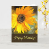 Het Wenskaart van de Douane van de zonnebloem Kaart (Gele Bloem)