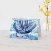 Het Wenskaart van de Draak van het ijs Kaart (Gele Bloem)