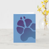 Het Wenskaart van de Druk van de Poot van great Kaart (Gele Bloem)