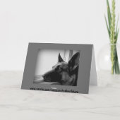 Het Wenskaart van de Duitse herder Kaart (Achterkant)