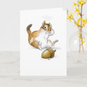 Het Wenskaart van de Eekhoorn van Ouch Kaart (Gele Bloem)