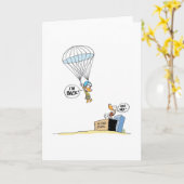 Het Wenskaart van de Eend van Ding Kaart (Gele Bloem)