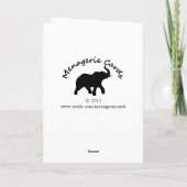 Het Wenskaart van de Eenhoorn van de regenboog Kaart (Achterkant)