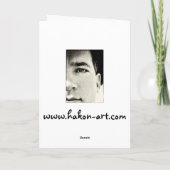 Het wenskaart van de Eieren van Kerstmis Feestdagen Kaart (Achterkant)