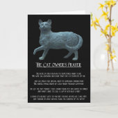 Het Wenskaart van de eigenaar van de kat Kaart (Gele Bloem)