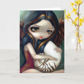 "Het Wenskaart van de Engel Nautilus" Kaart (Gele Bloem)