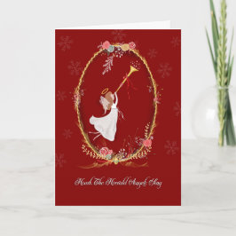 Het Wenskaart van de Engel van Kerstmis Feestdagen Kaart