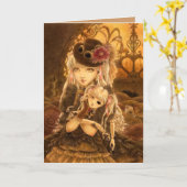 Het Wenskaart van de Fantasie van Steampunk Kaart (Gele Bloem)