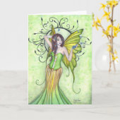 Het Wenskaart van de Fee van de Aankomst van de Kaart (Gele Bloem)