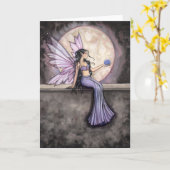 Het Wenskaart van de Fee van de maansteen Kaart (Gele Bloem)