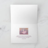 Het Wenskaart van de Fee van de Pruim van de Feestdagen Kaart (Binnen)