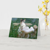 Het Wenskaart van de Fee van het katje Kaart (Gele Bloem)