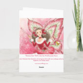 Het Wenskaart van de Fee van Kerstmis Feestdagen Kaart (Achterkant)