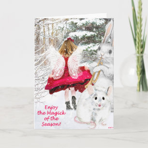 Het Wenskaart van de Fee van Yule Feestdagen Kaart