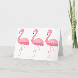 Het Wenskaart van de flamingo Kaart