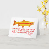 Het Wenskaart van de Forel van Palomino Kaart (Gele Bloem)