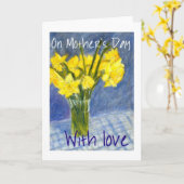 Het Wenskaart van de Gele narcissen van het Kaart (Gele Bloem)