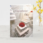 Het Wenskaart van de Gelukwensen van het Huwelijk Kaart (Gele Bloem)