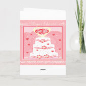 Het Wenskaart van de Gelukwensen van het huwelijk Kaart (Achterkant)