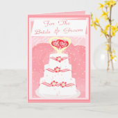 Het Wenskaart van de Gelukwensen van het huwelijk Kaart (Gele Bloem)