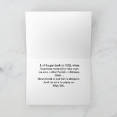 Het Wenskaart van de Geschiedenis van Cinco DE Kaart (Binnen)