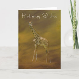 HET WENSKAART VAN DE GIRAFFE KAART