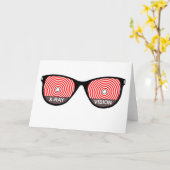 Het Wenskaart van de Glazen van de Visie van de Kaart (Gele Bloem)