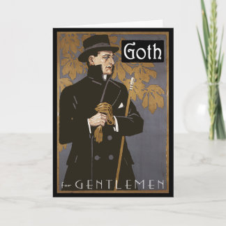 Het Wenskaart van de "GOTHIC VOOR HEREN" Kaart