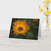 Het Wenskaart van de goudsbloem Kaart (Gele Bloem)