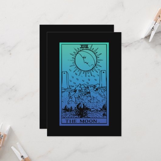 Het Wenskaart van de Gradiënt van de Kaart van de  (Voorkant / Achterkant in situ)