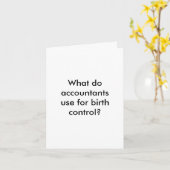 Het Wenskaart van de Grap van de accountant Kaart (Gele Bloem)