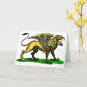 Het Wenskaart van de griffioen Kaart (Gele Bloem)