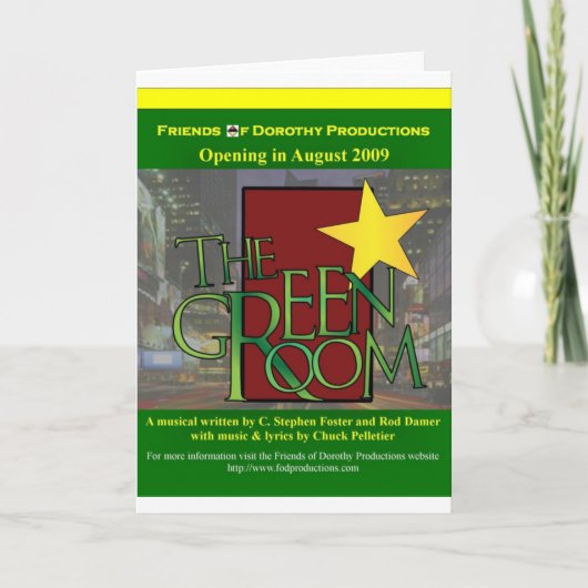 Het wenskaart van de Groene Kamer Kaart (Voorkant)