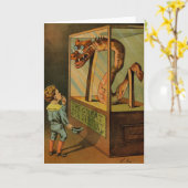 Het Wenskaart van de Grote Zee Serpent Kaart (Gele Bloem)