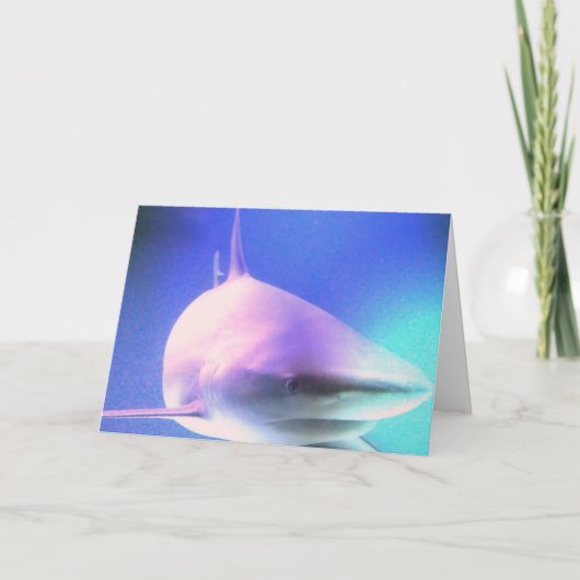 Het Wenskaart van de Haai van de moordenaar Kaart (Voorkant)