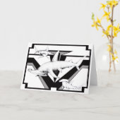 Het Wenskaart van de Haai van Hammerhead Kaart (Gele Bloem)